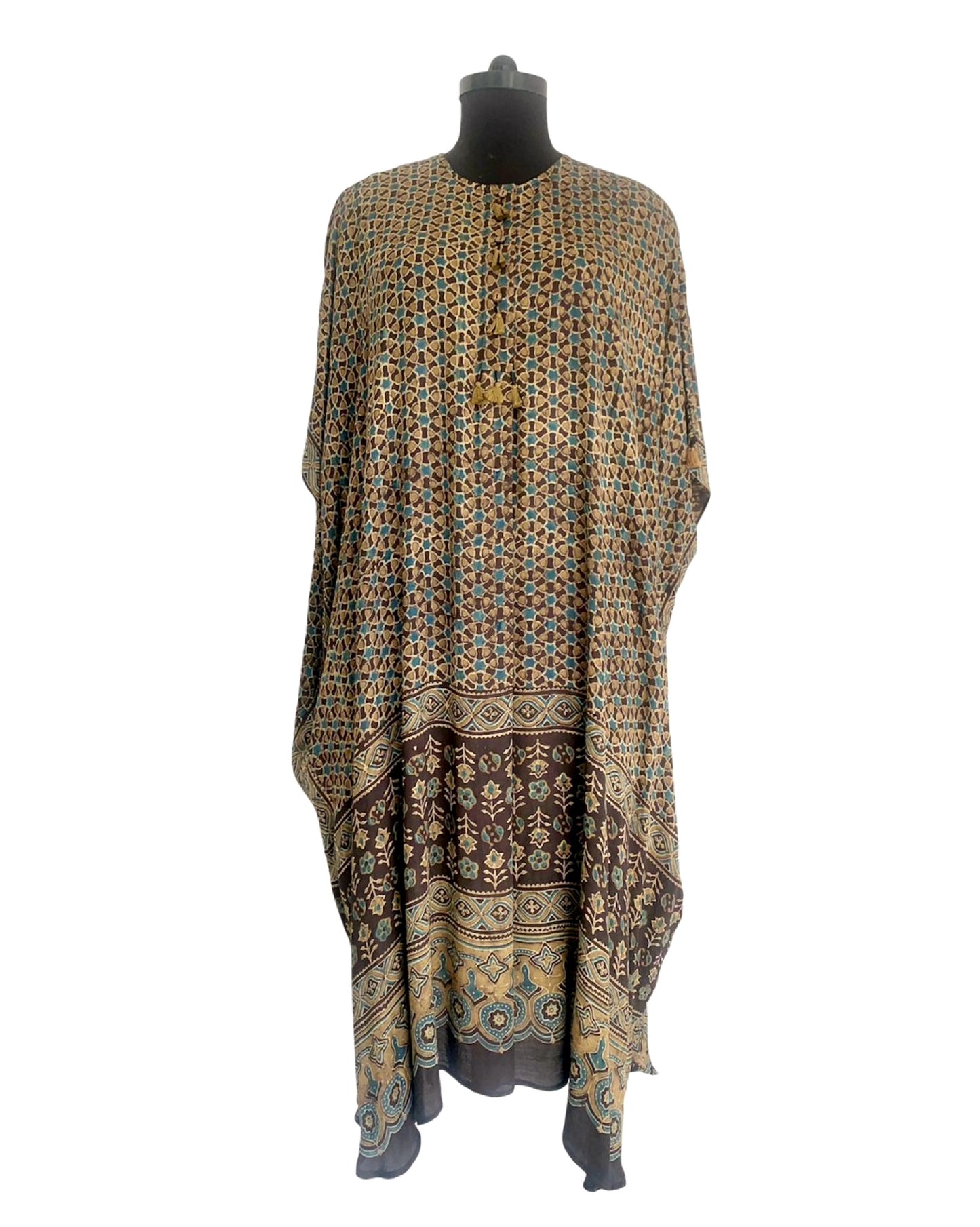 Kaftan Ajrakh - Brown / Black
