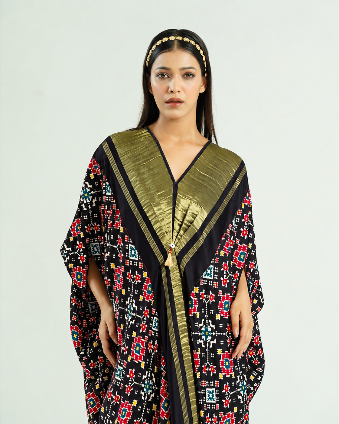 Kaftan Patola - Black / Gold