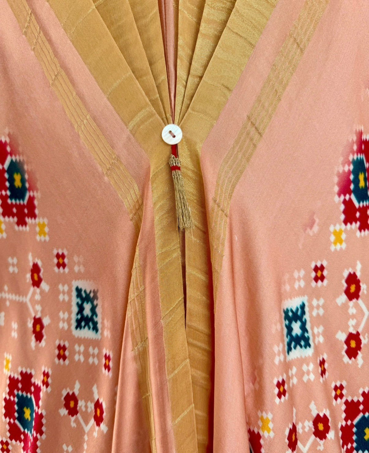 Kaftan Patola - Blush Pink /Gold - Mayura Kumar