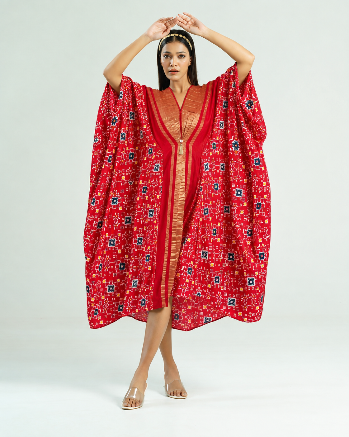 Kaftan Patola - Red / Gold