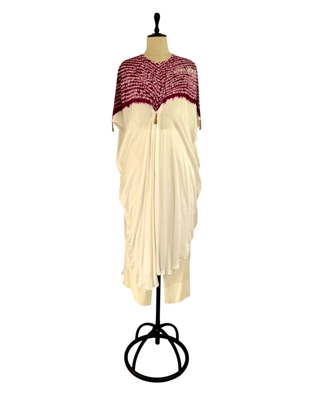 Kurta Set Shibori - Ivory/Phalsa Purple - Mayura Kumar