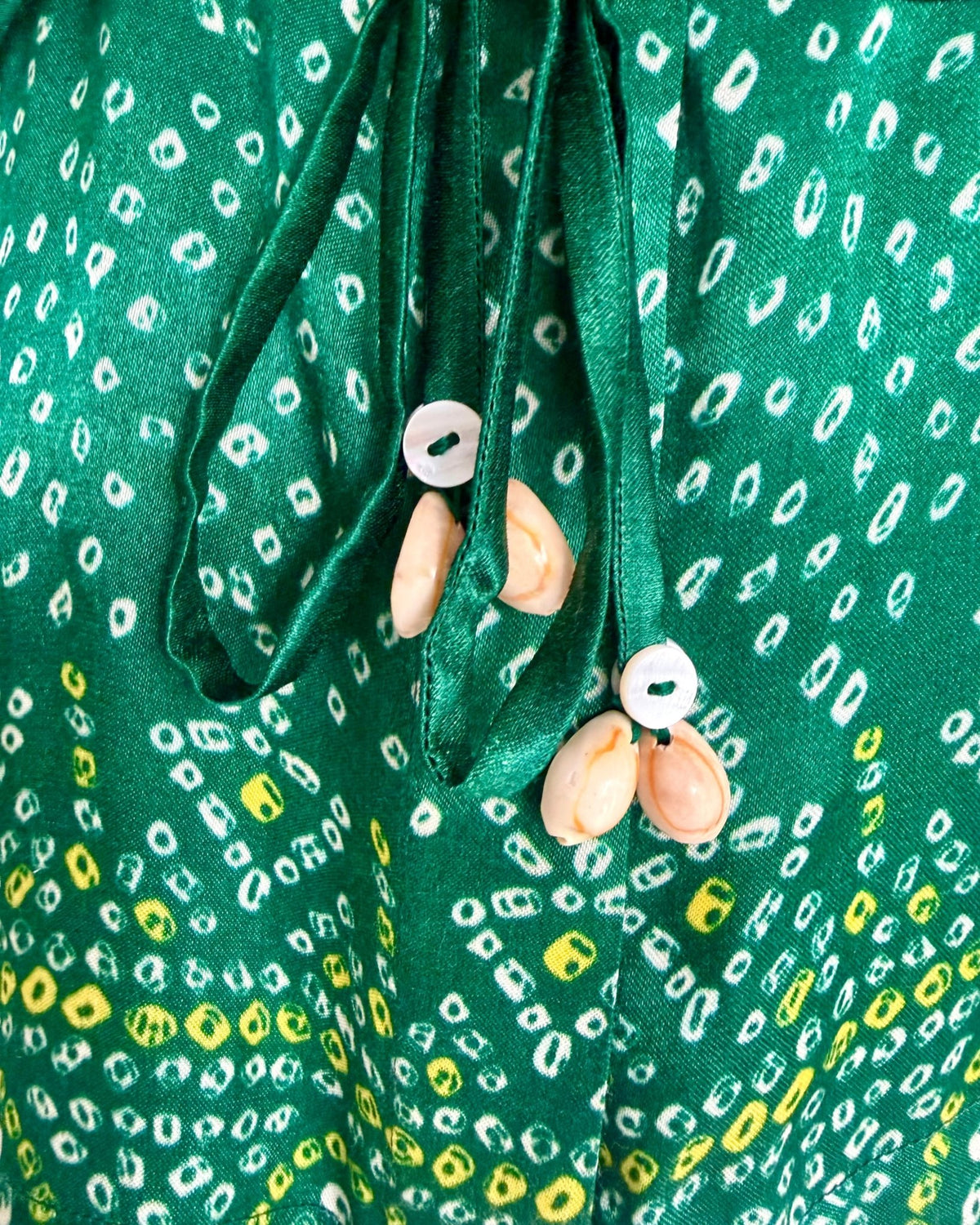 Shirt Kimono Bandhej - Dark Green - Mayura Kumar