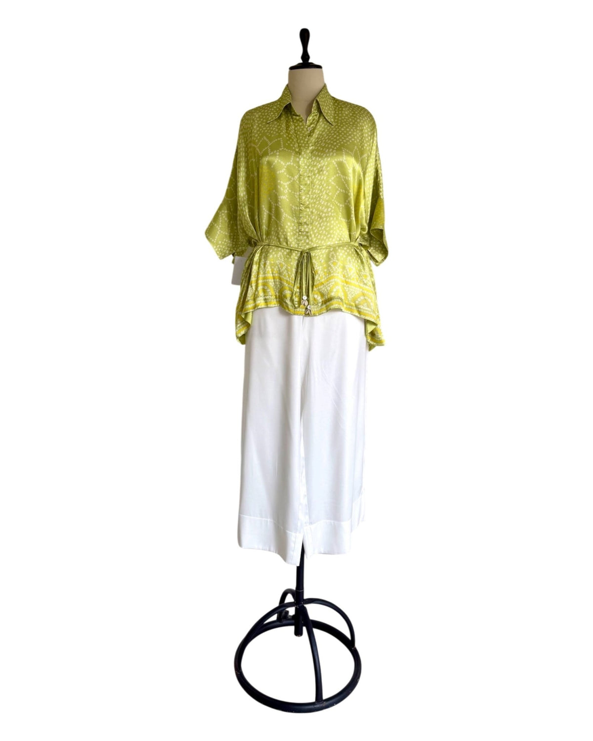 Shirt Kimono Bandhej - Fresh Green - Mayura Kumar