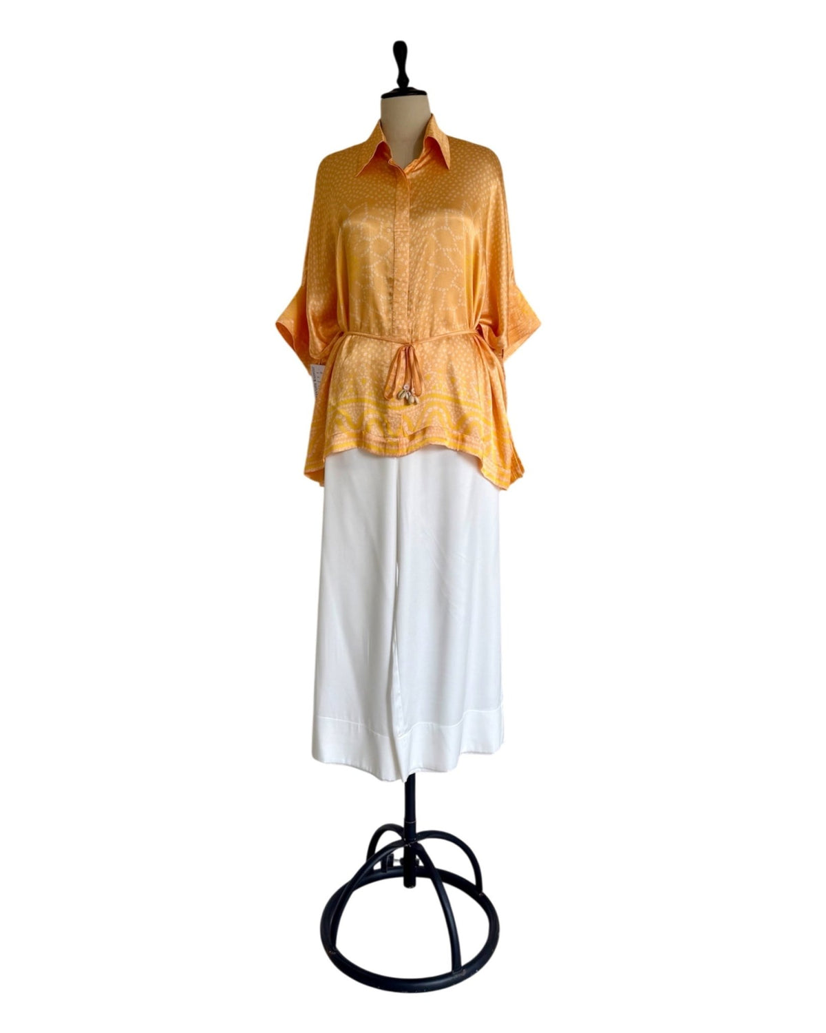 Shirt Kimono Bandhej - Peach - Mayura Kumar