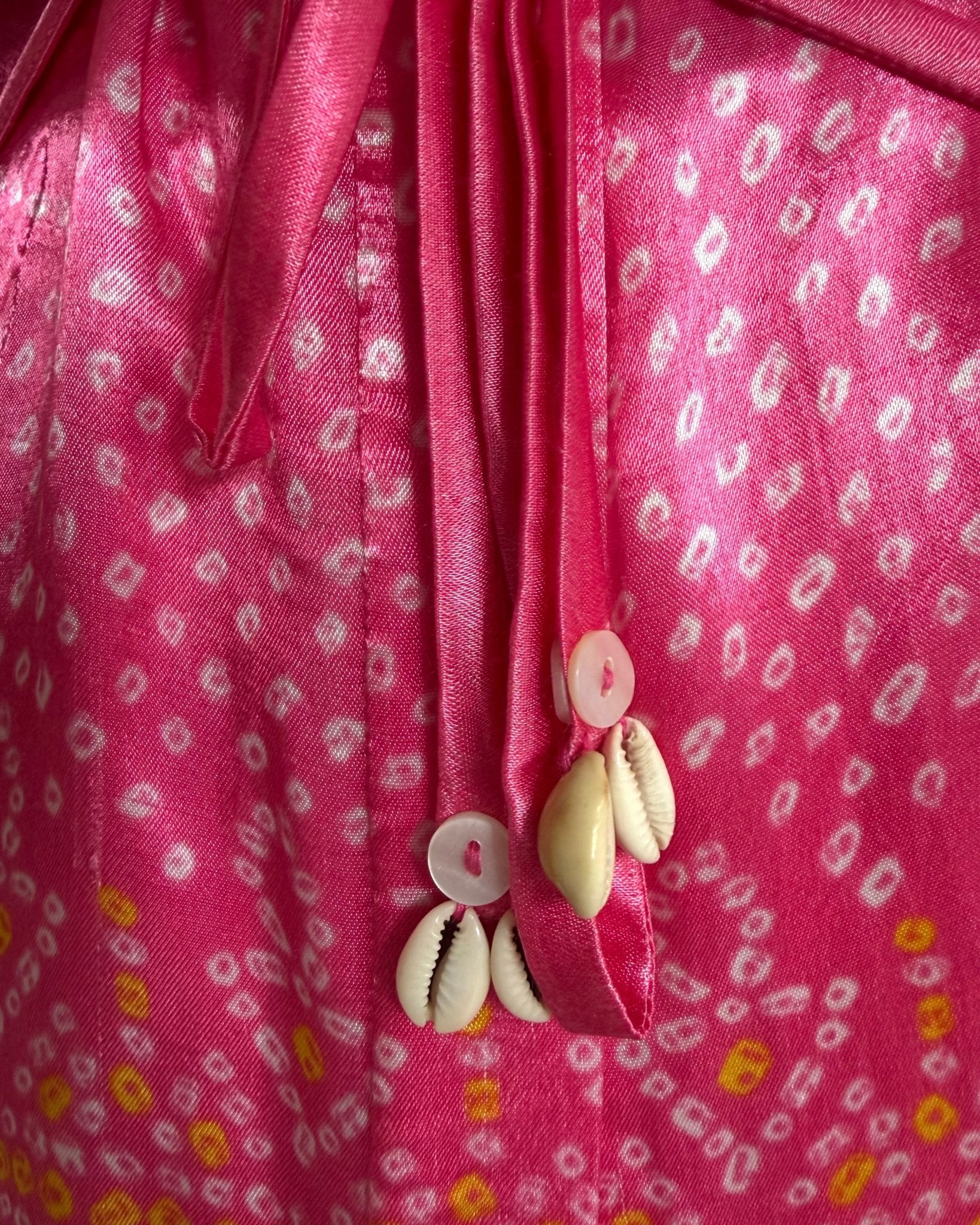 Shirt Kimono Bandhej -Pink - Mayura Kumar