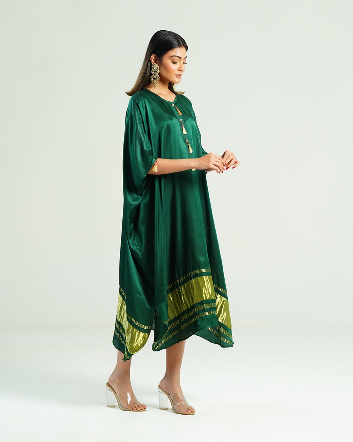 Kaftan Kutch - Green / Gold - Mayura Kumar