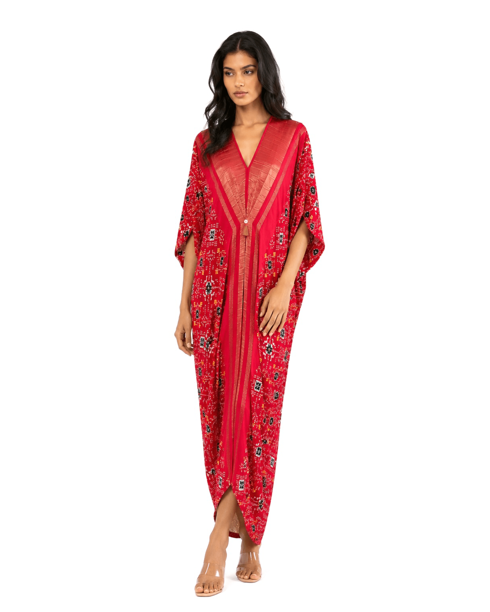 Kaftan Patola - Fuchsia Rani/Gold - Mayura Kumar