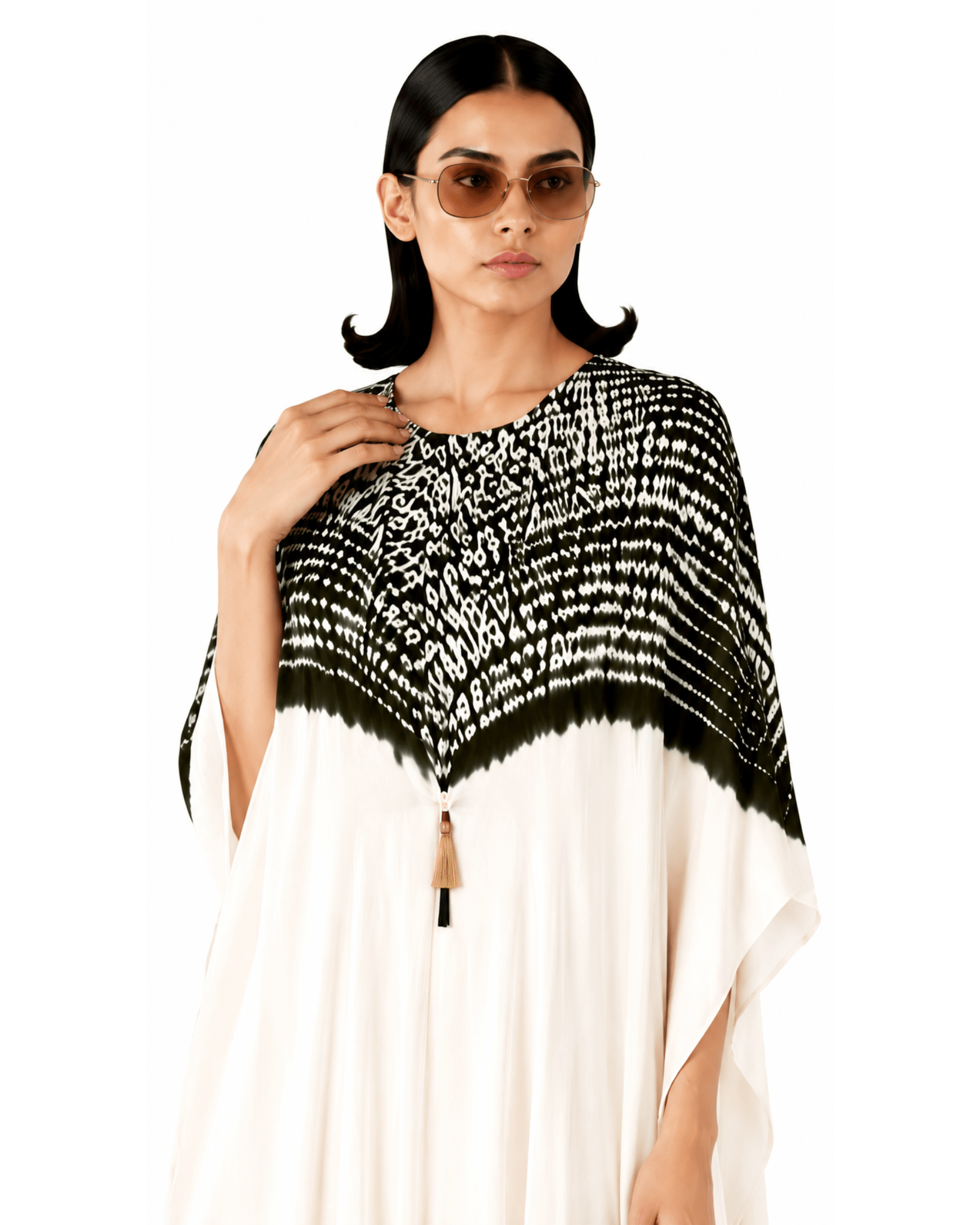 Kurta Set Shibori - Ivory/Black - Mayura Kumar