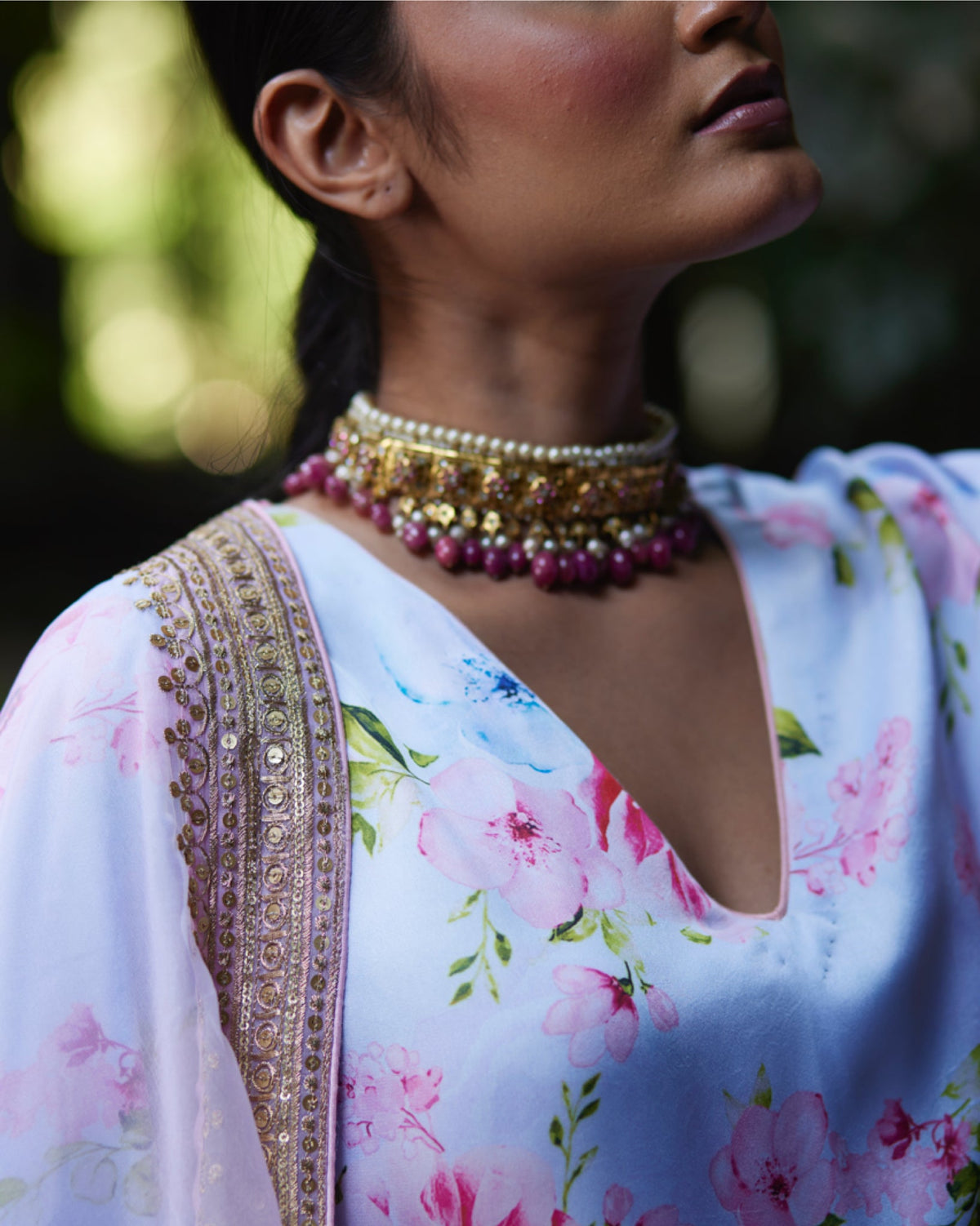 Kurta Set - Powder Blue/Blush Pink - Mayura Kumar