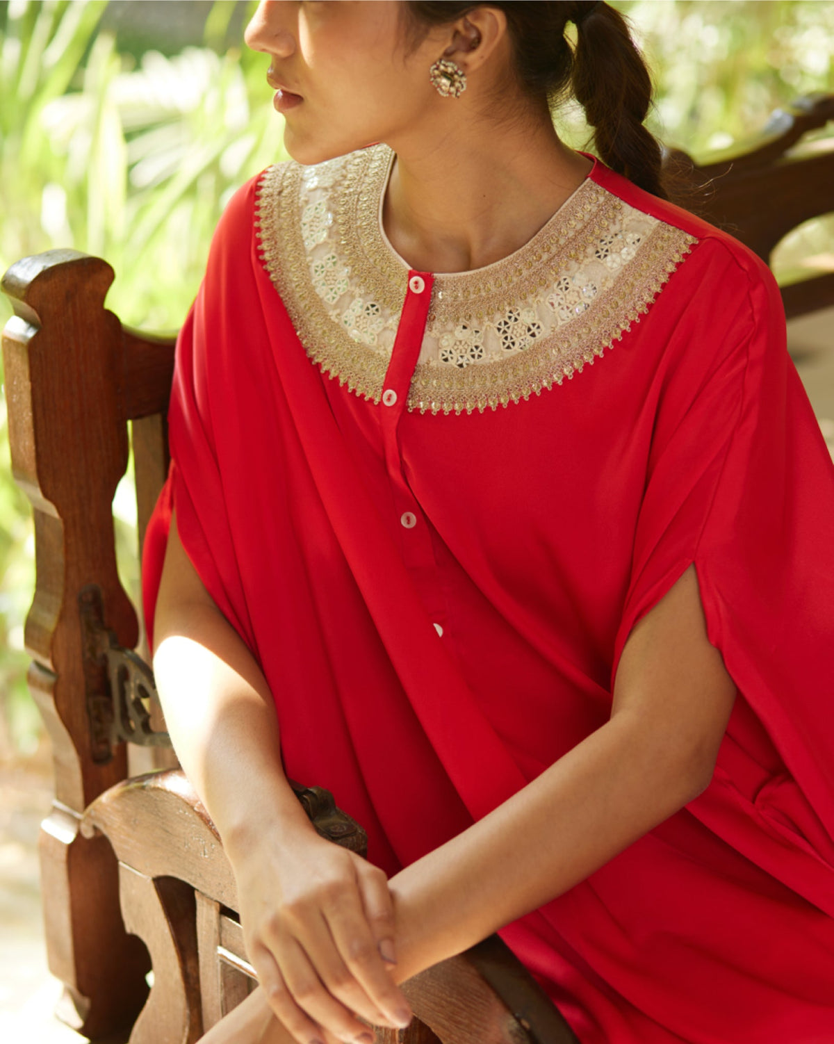 Kurta Set - Red/Ivory - Mayura Kumar