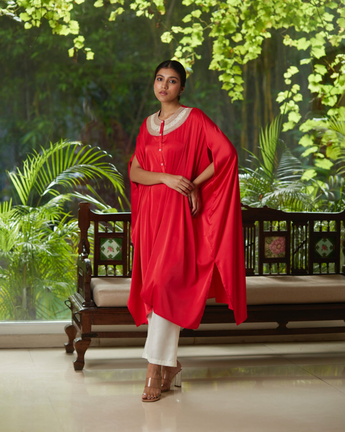 Kurta Set - Red/Ivory - Mayura Kumar