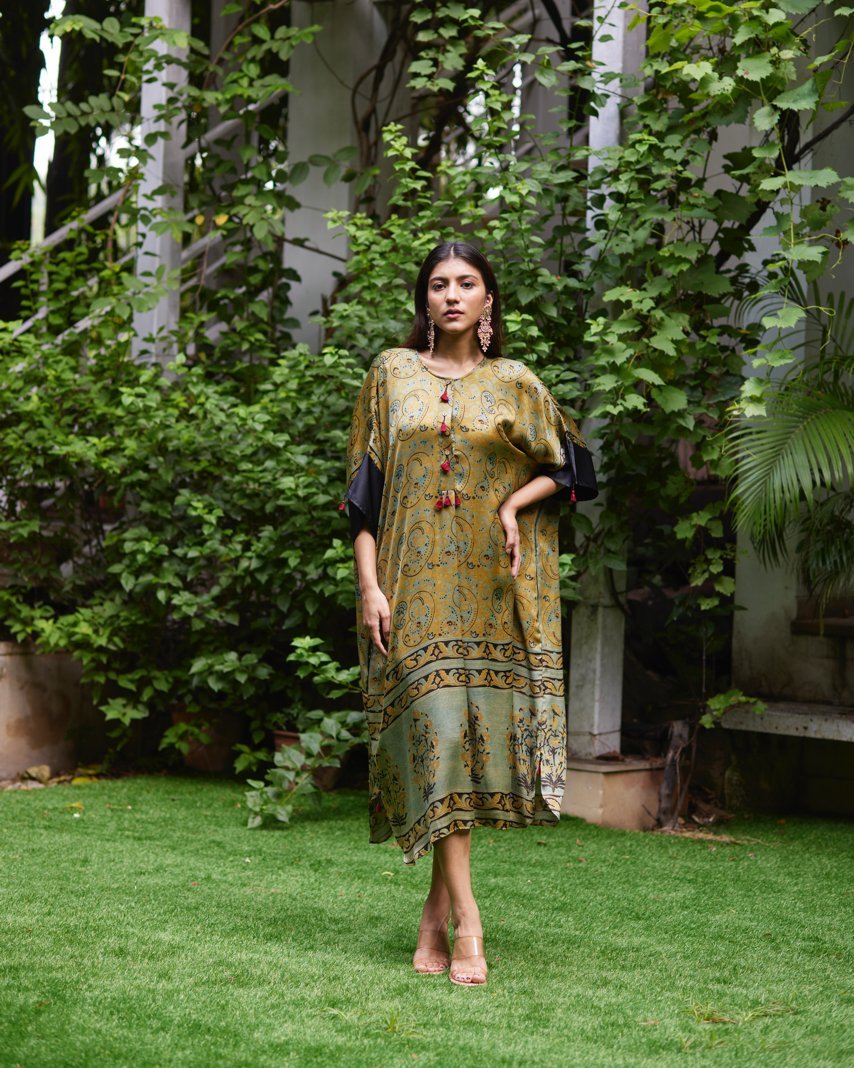 Kaftan - Mint Green/Black - Mayura Kumar