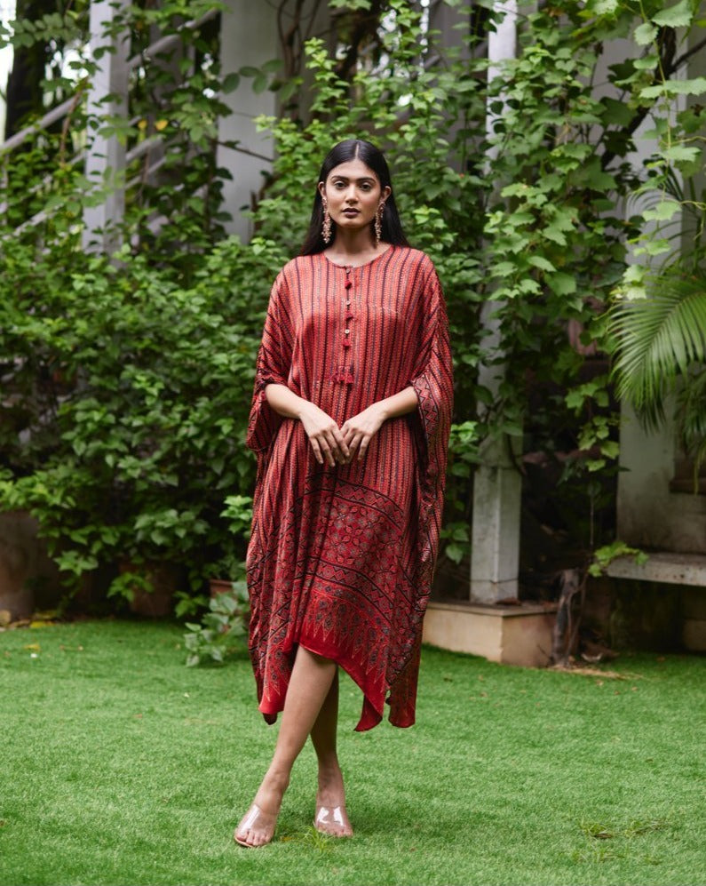 Kaftan - Red/Black - Mayura Kumar