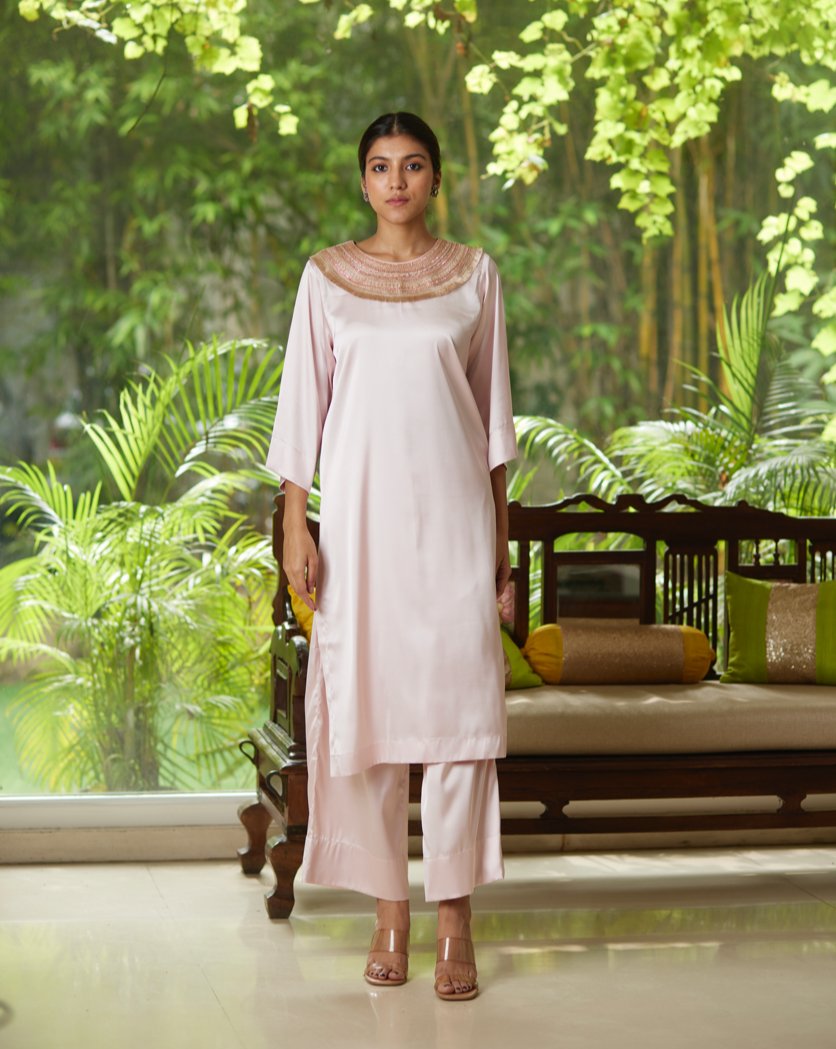 Kurta Set - Pink/Gold - Mayura Kumar