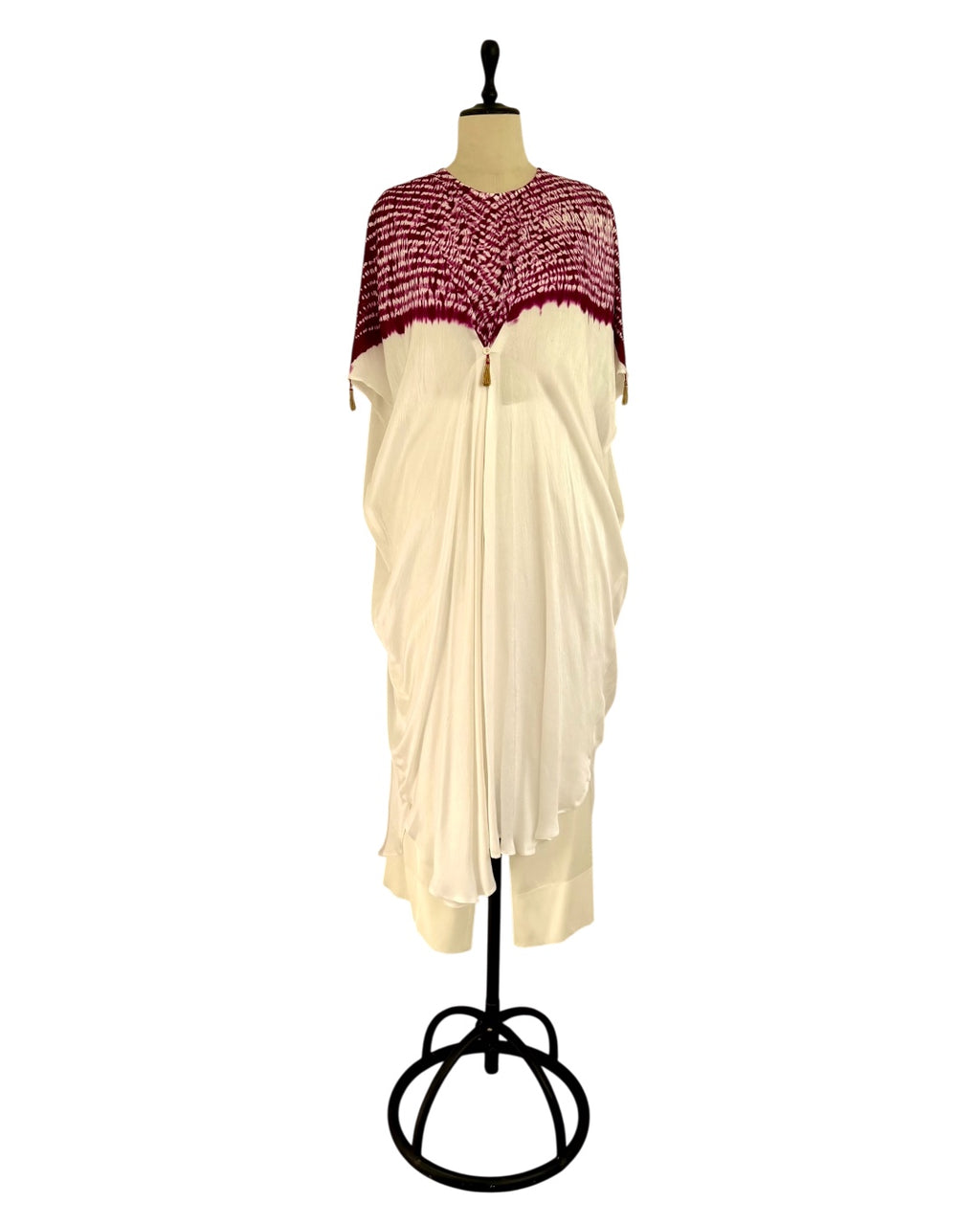 Kurta Set Shibori - Ivory/Phalsa Purple