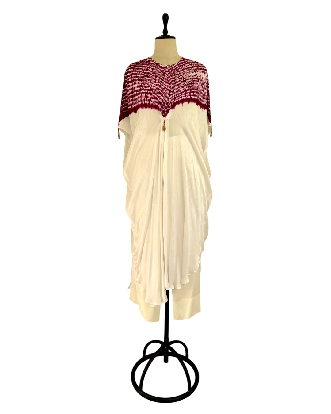 Kurta Set Shibori - Ivory/Phalsa Purple