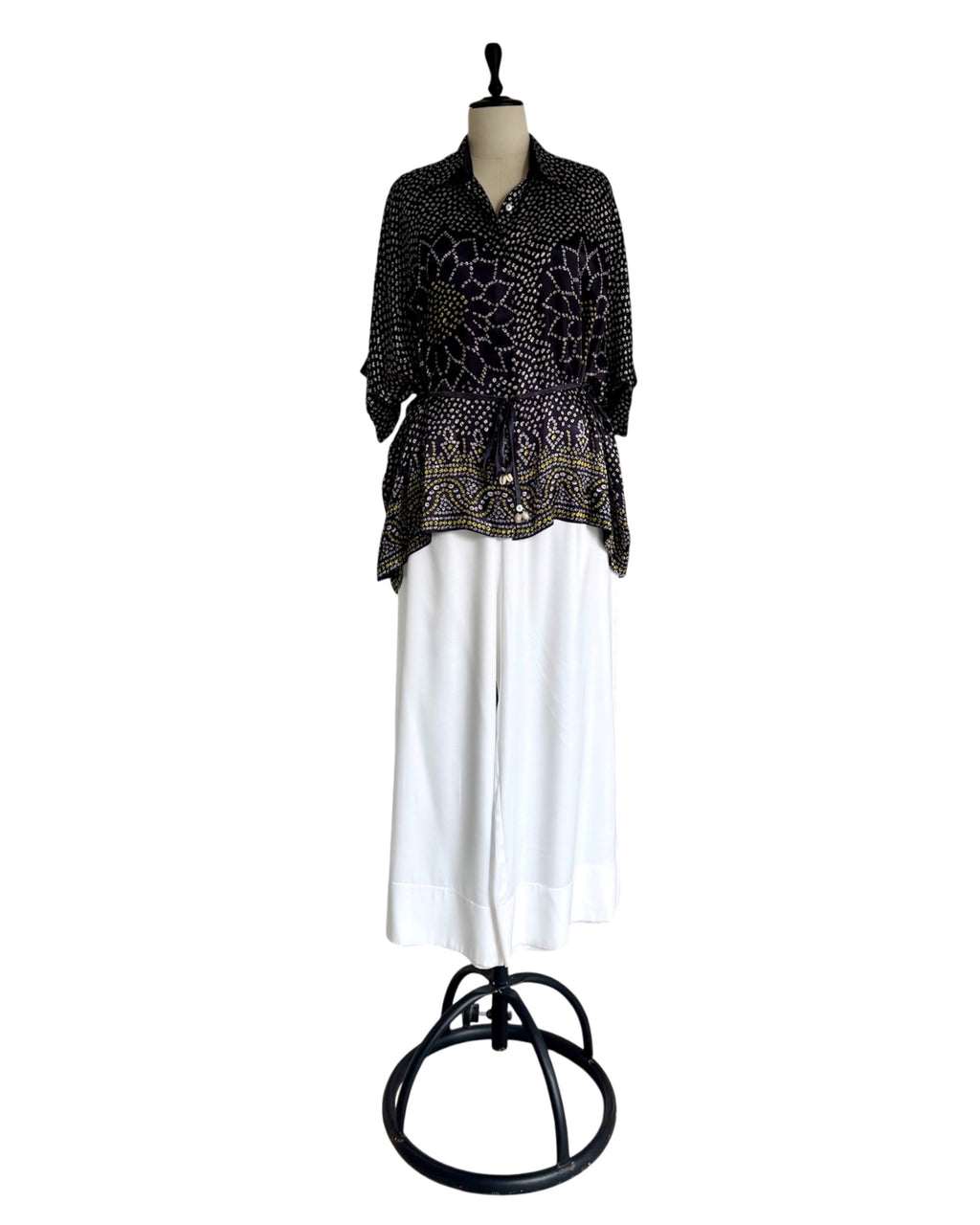 Shirt Kimono Bandhej - Black
