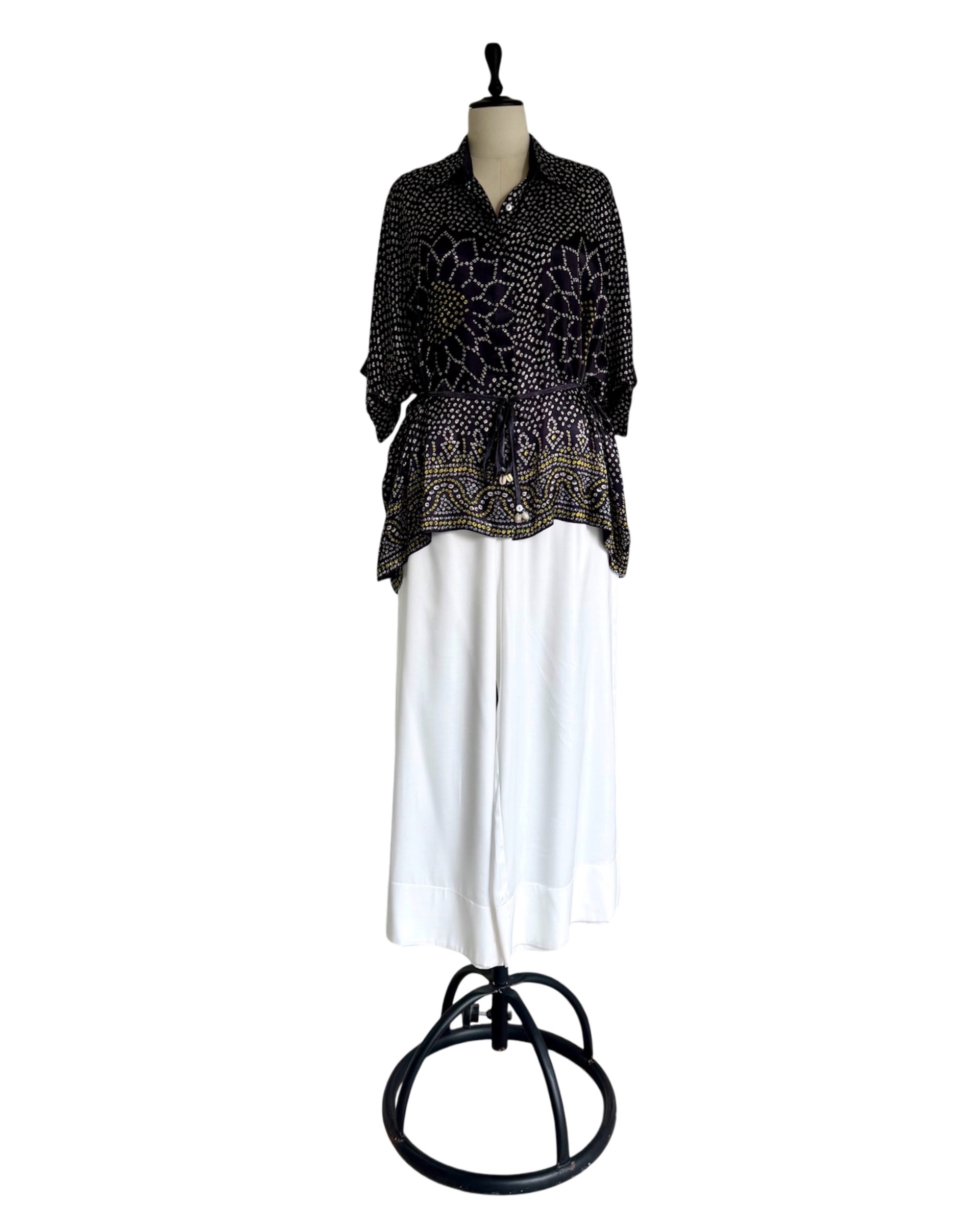 Shirt Kimono Bandhej - Black