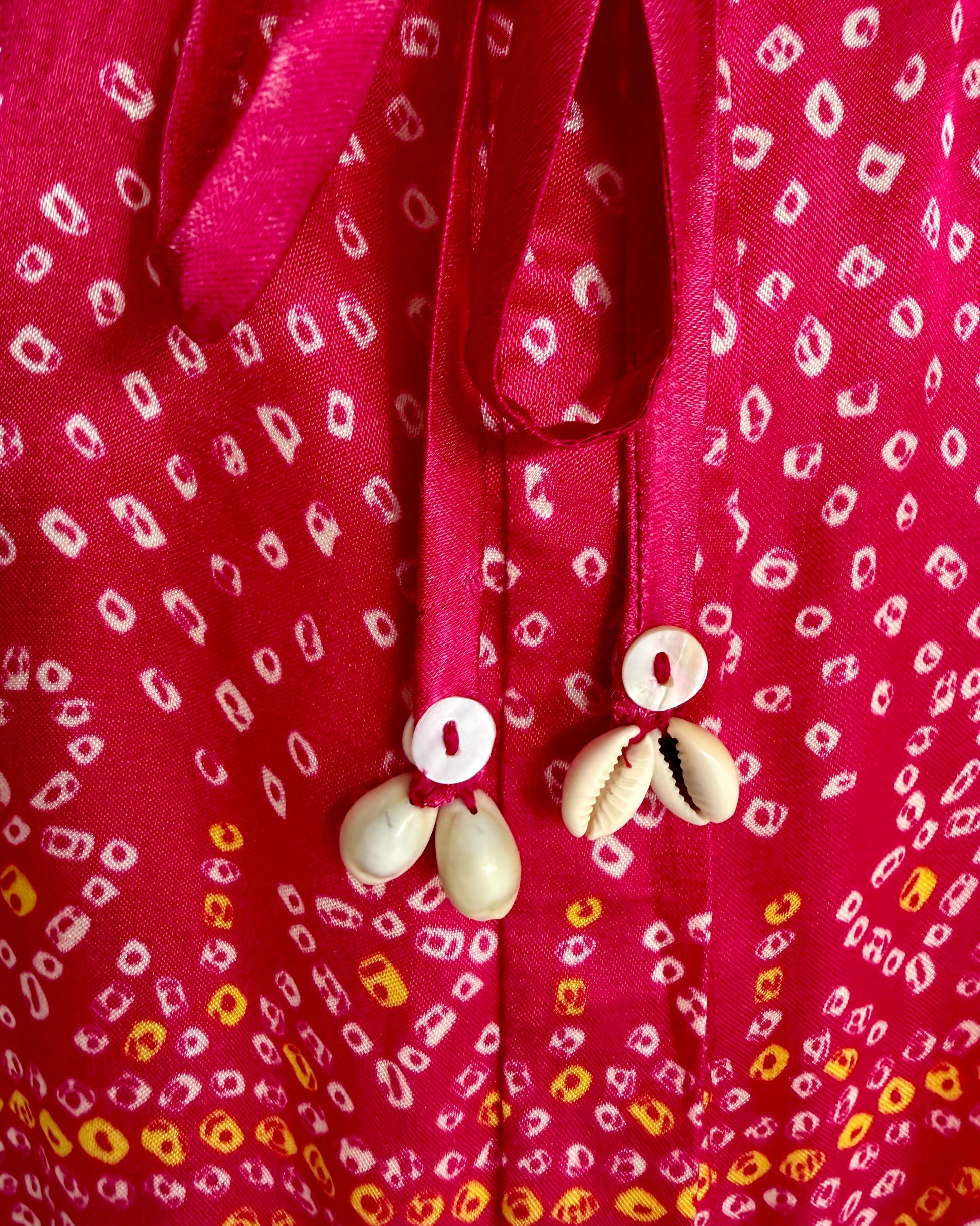 Shirt Kimono Bandhej - Fuchsia Rani