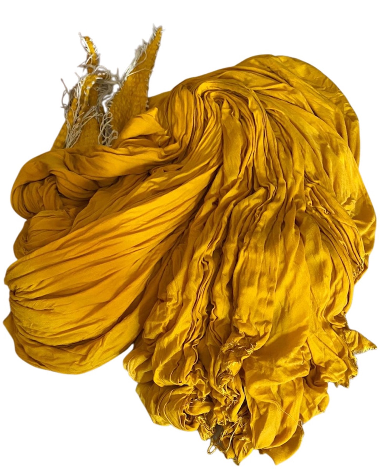 Kaftan Shibori - Mango Yellow/Ivory