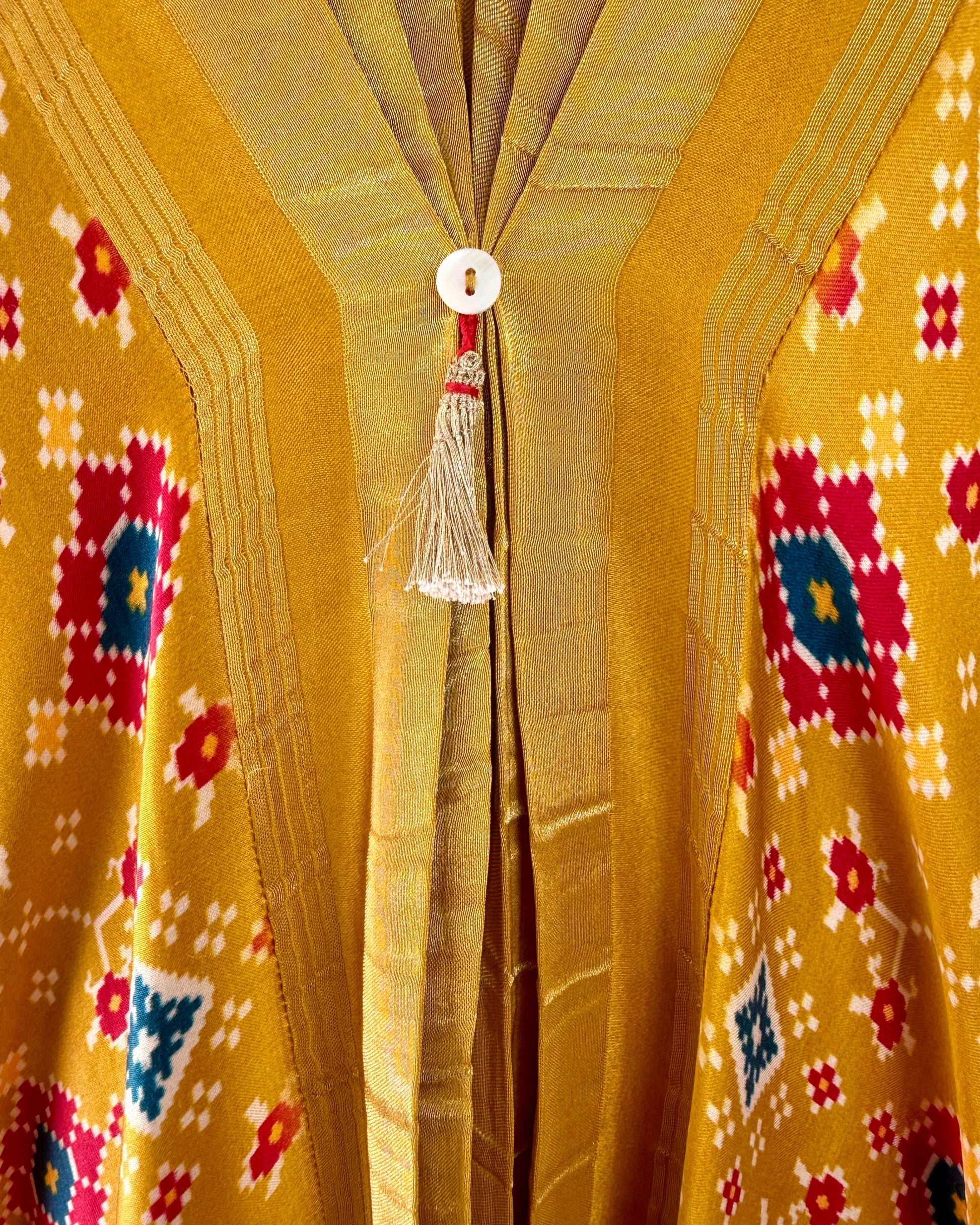 Kaftan Patola - Yellow /Gold