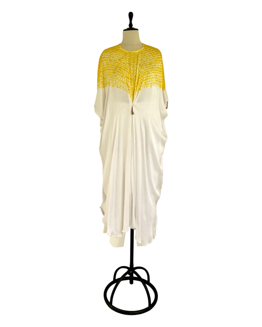 Kurta Set Shibori - Ivory/ Yellow