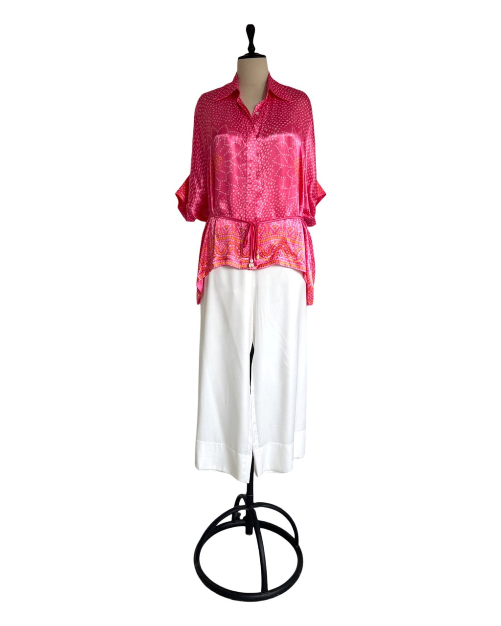 Shirt Kimono Bandhej -Pink