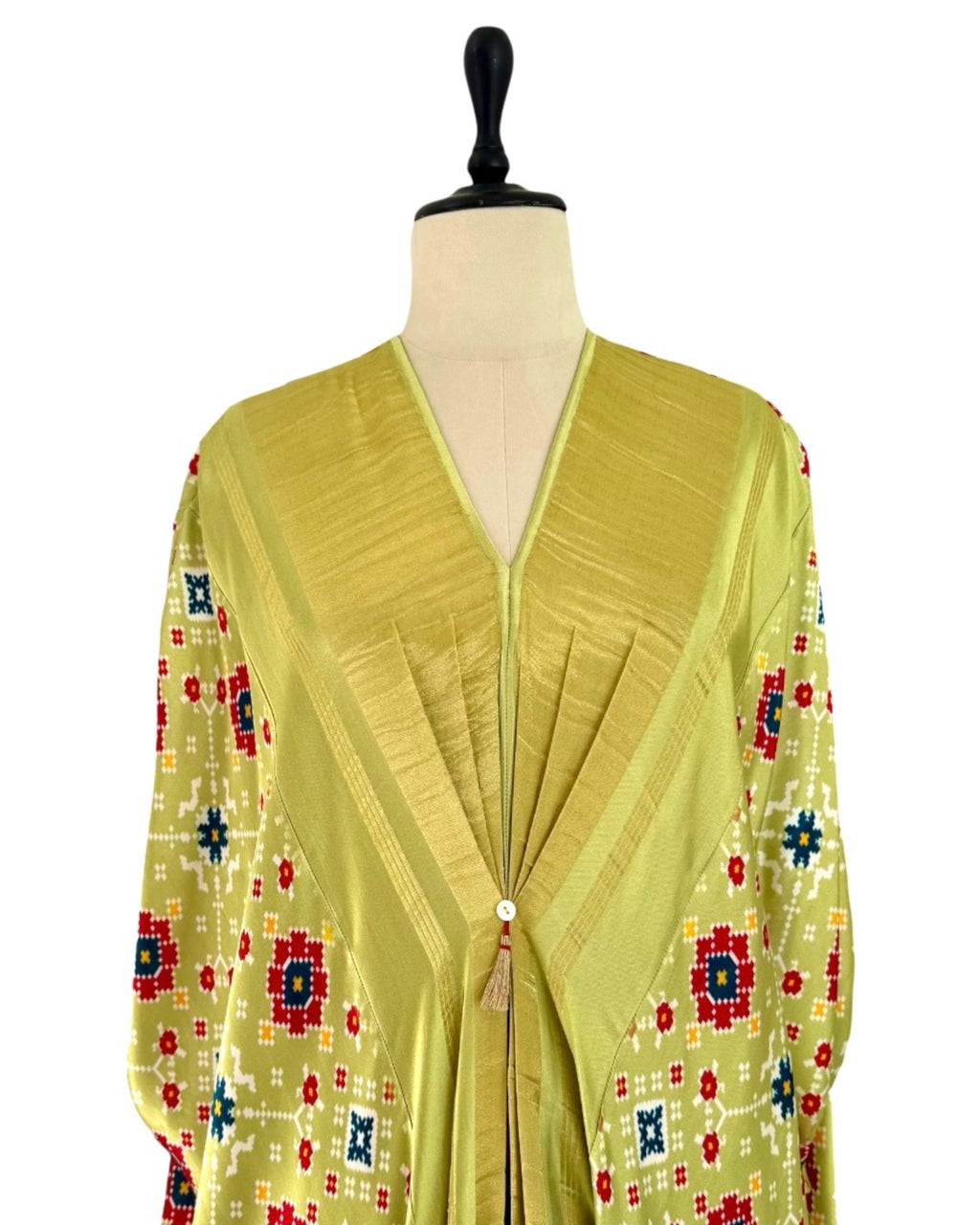 Kaftan Patola - Fresh Green /Gold