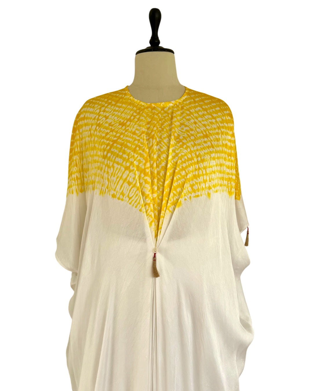 Kurta Set Shibori - Ivory/ Yellow