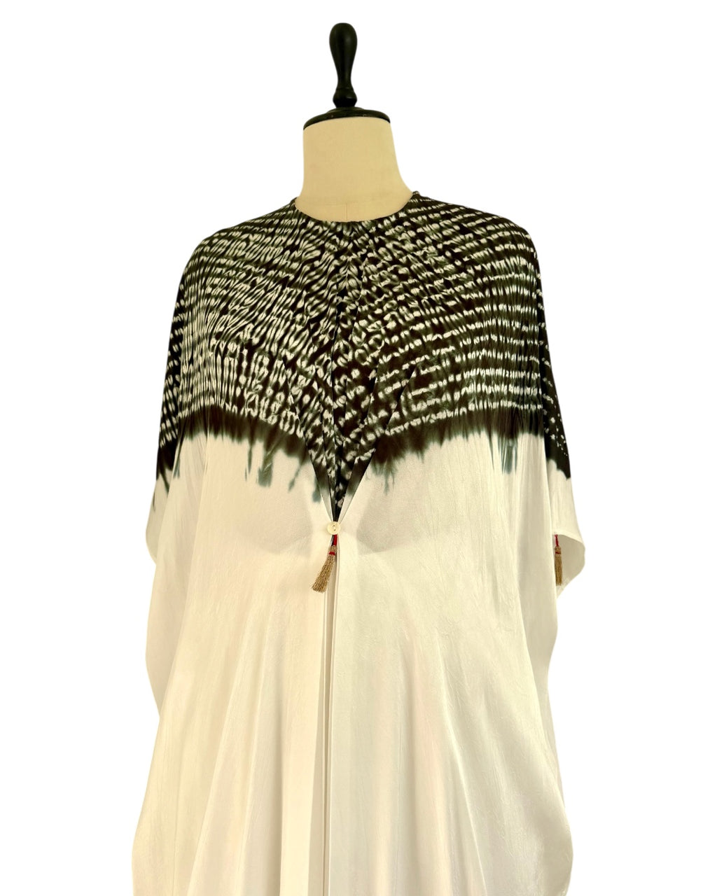 Kurta Set Shibori - Ivory/Black