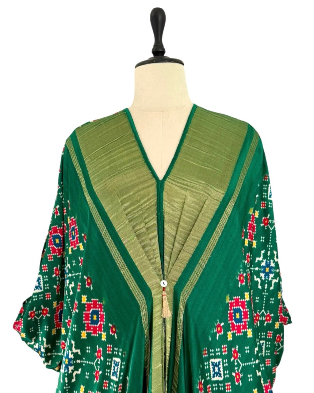 Kaftan Patola - Dark Green /Gold