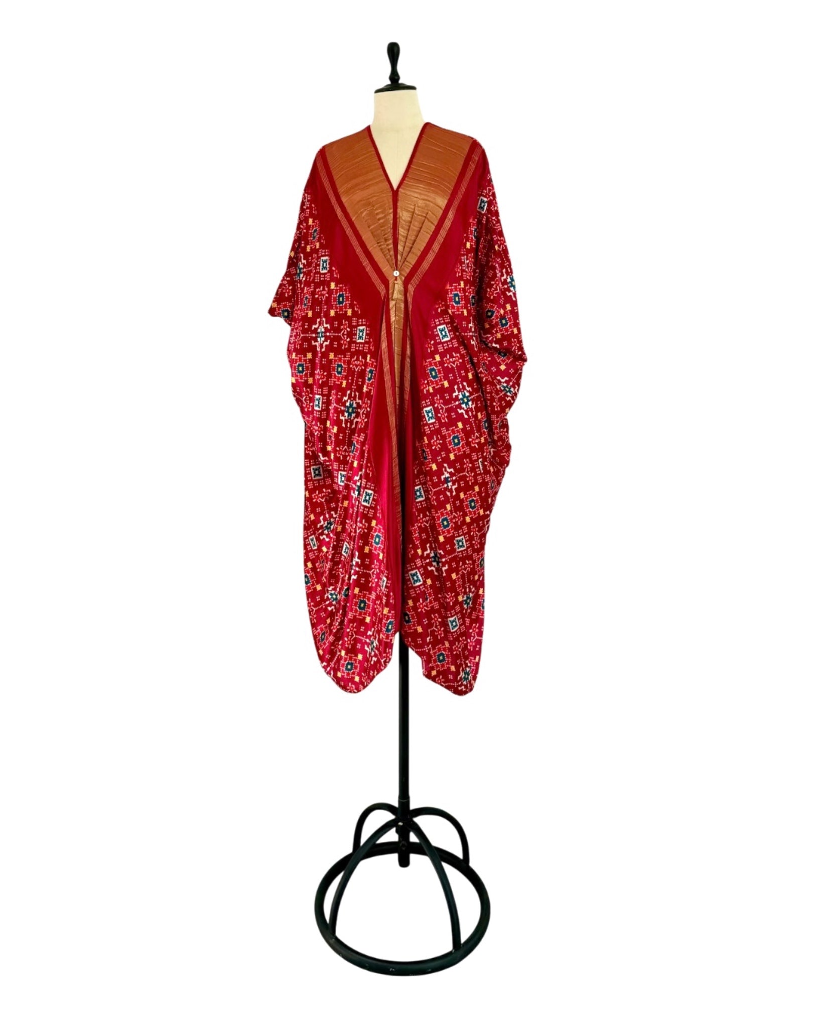 Kaftan Patola - Burgundy/Gold