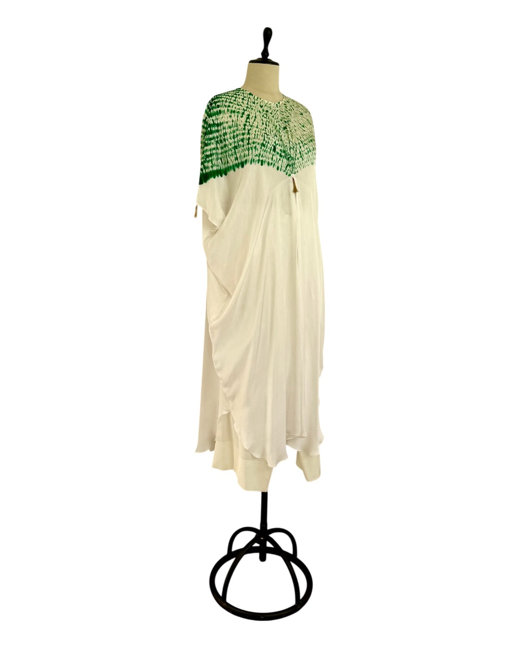 Kurta Set Shibori - Ivory/ Dark Green