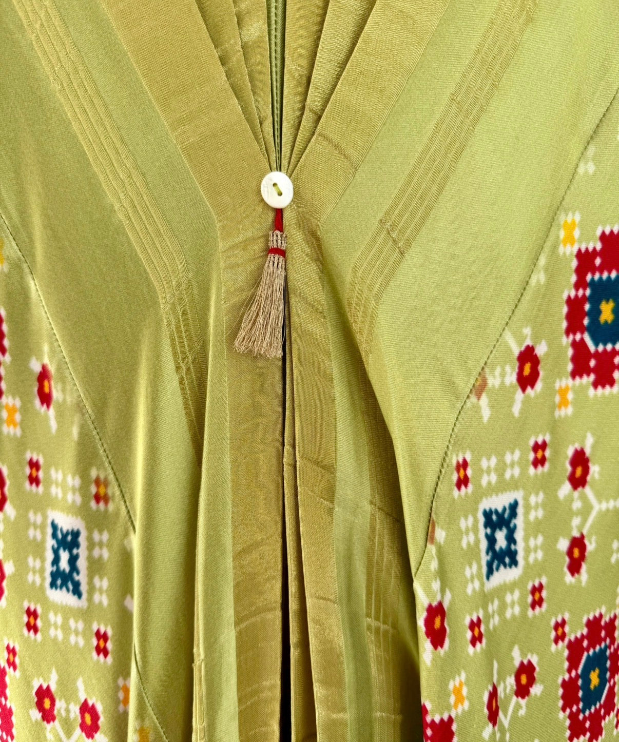 Kaftan Patola - Fresh Green /Gold