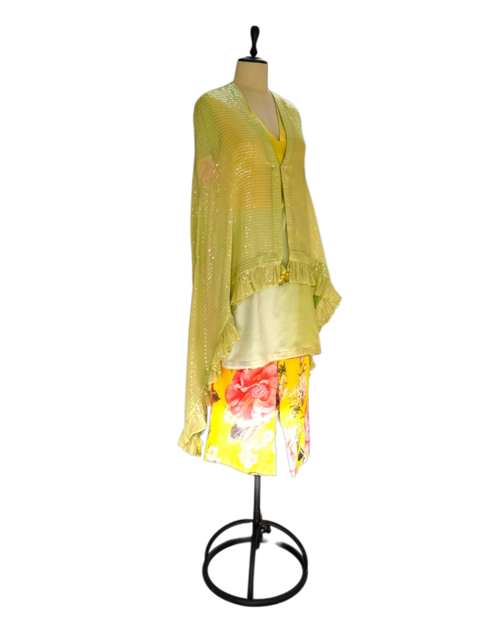 Kurta Set Floral - Green / Lemon