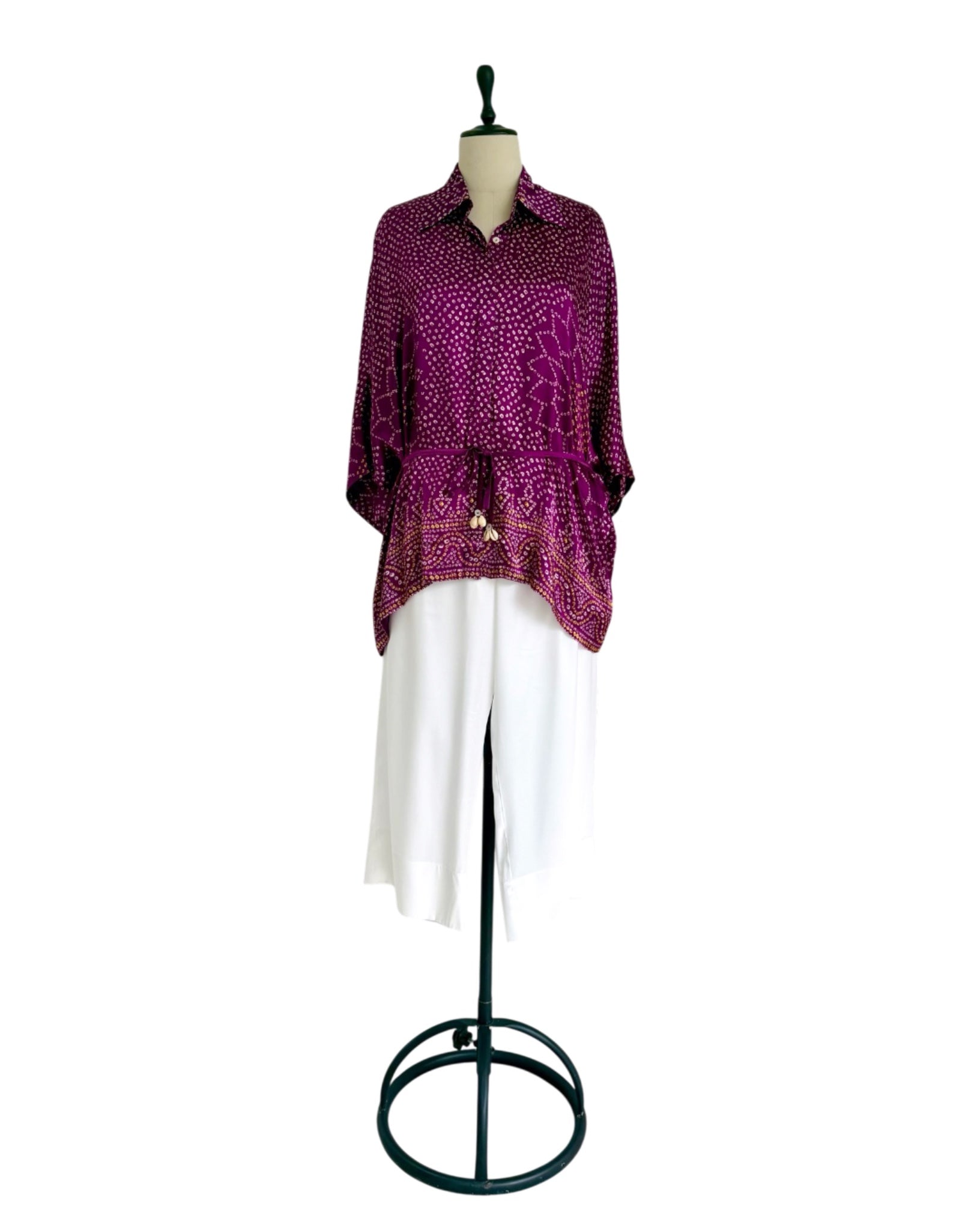 Shirt Kimono Bandhej - Purple