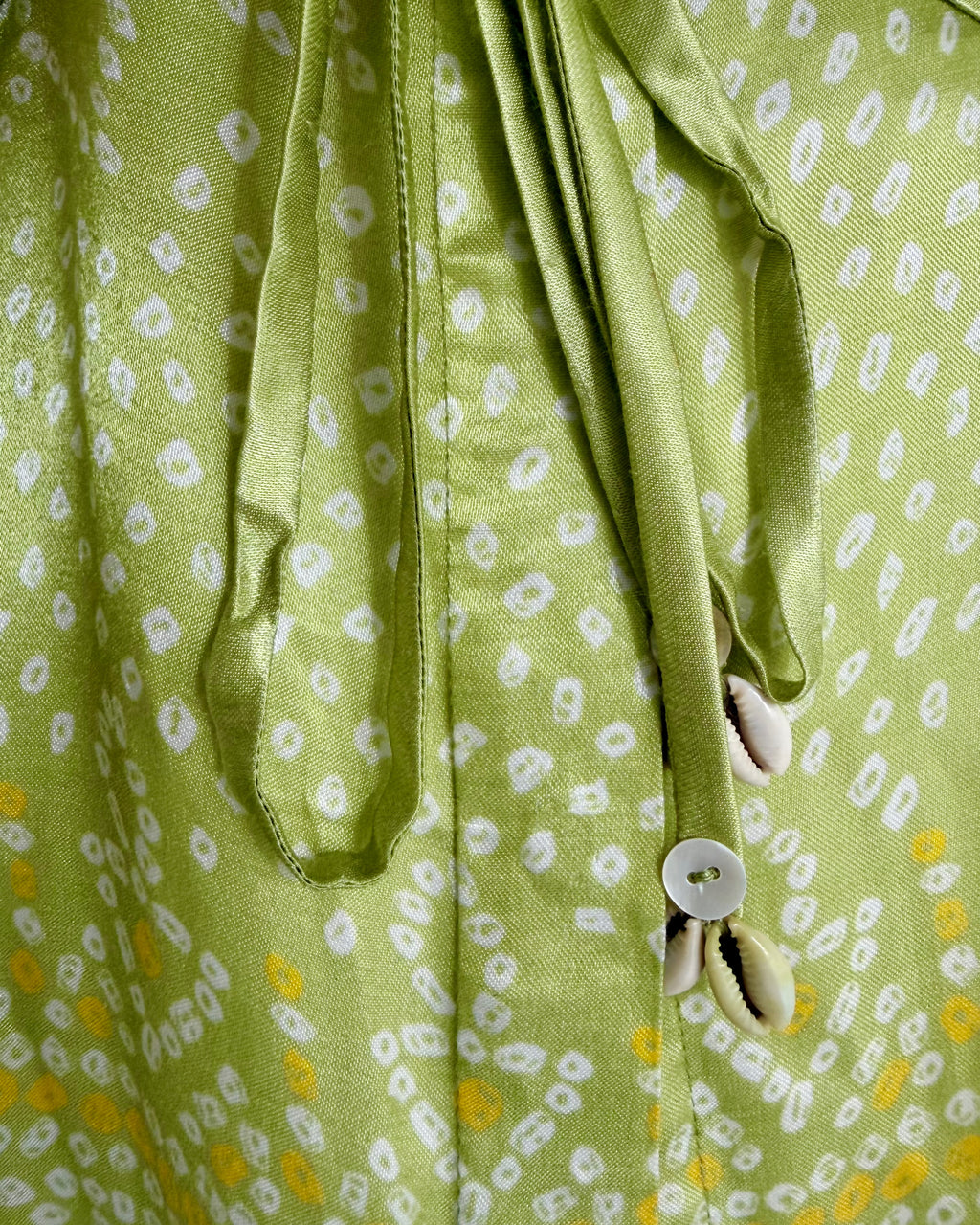 Shirt Kimono Bandhej - Fresh Green