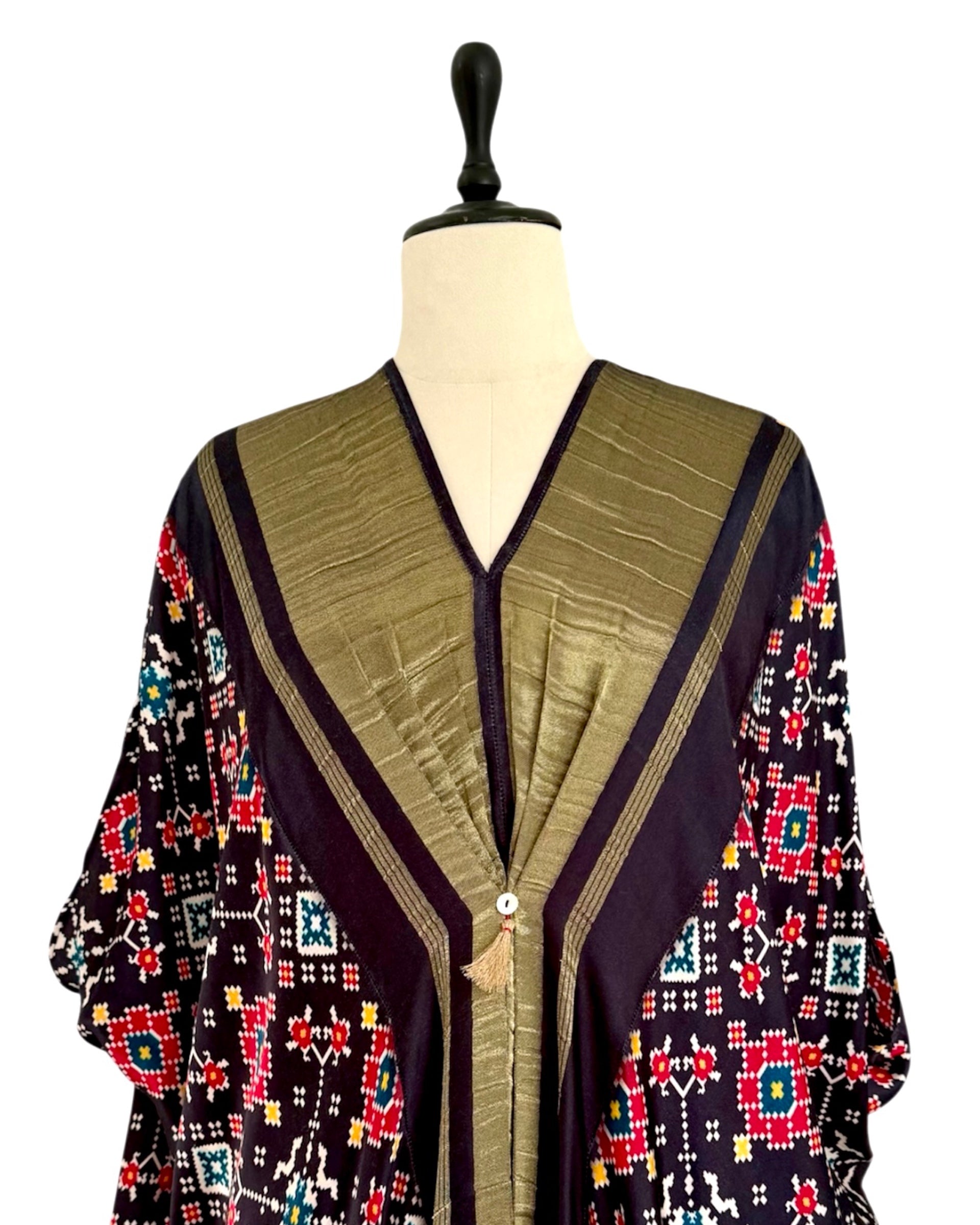 Kaftan Patola - Black /Gold
