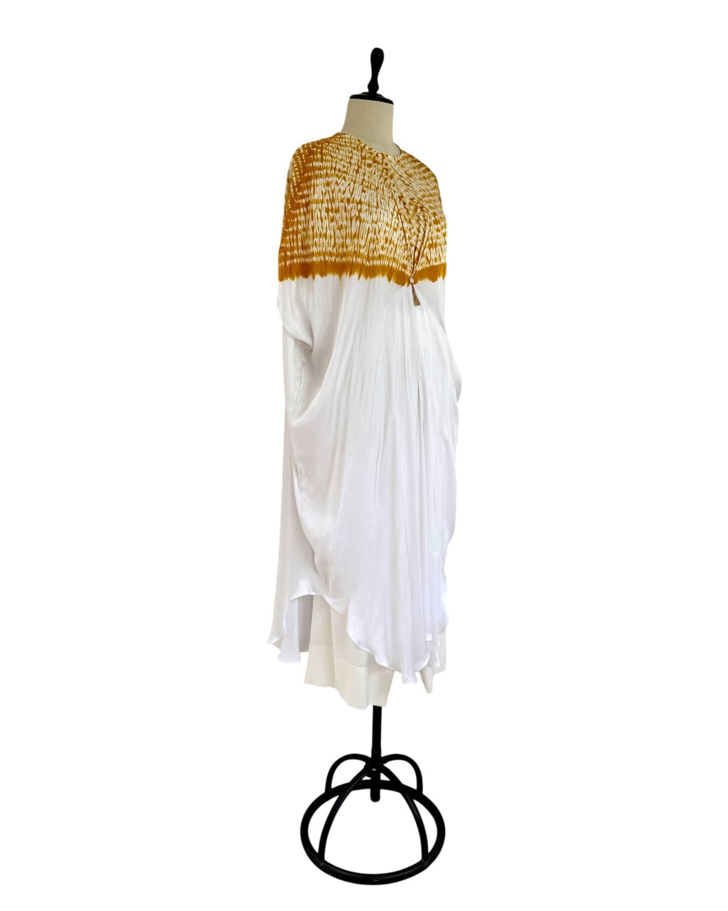 Kurta Set Shibori - Ivory/ Mustard