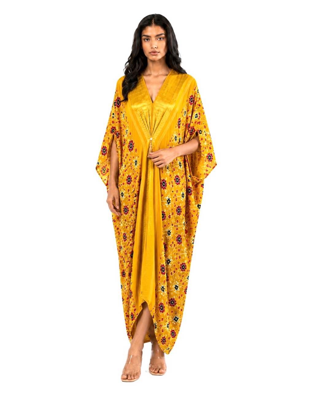 Kaftan Patola - Yellow /Gold
