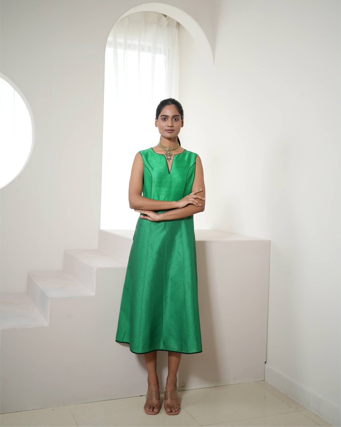 Dress & Cape Timeless - Green / Black