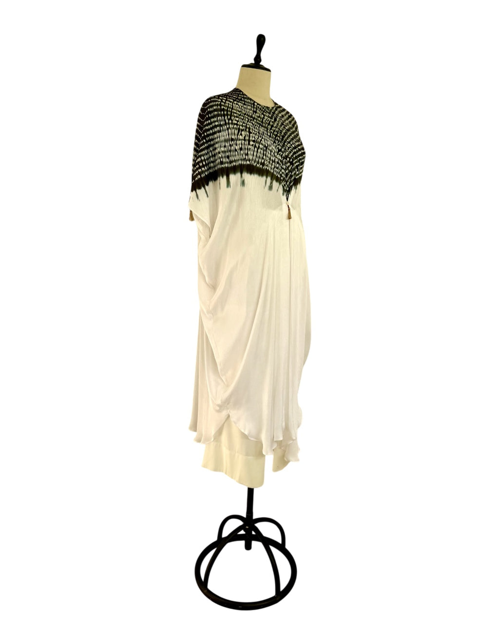 Kurta Set Shibori - Ivory/Black