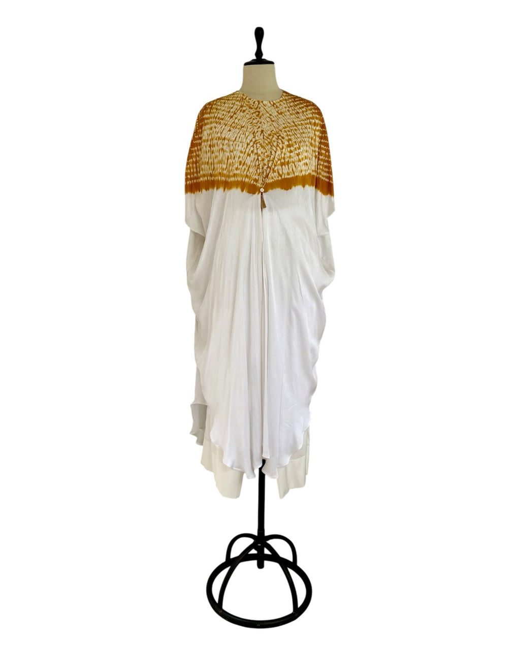 Kurta Set Shibori - Ivory/ Mustard
