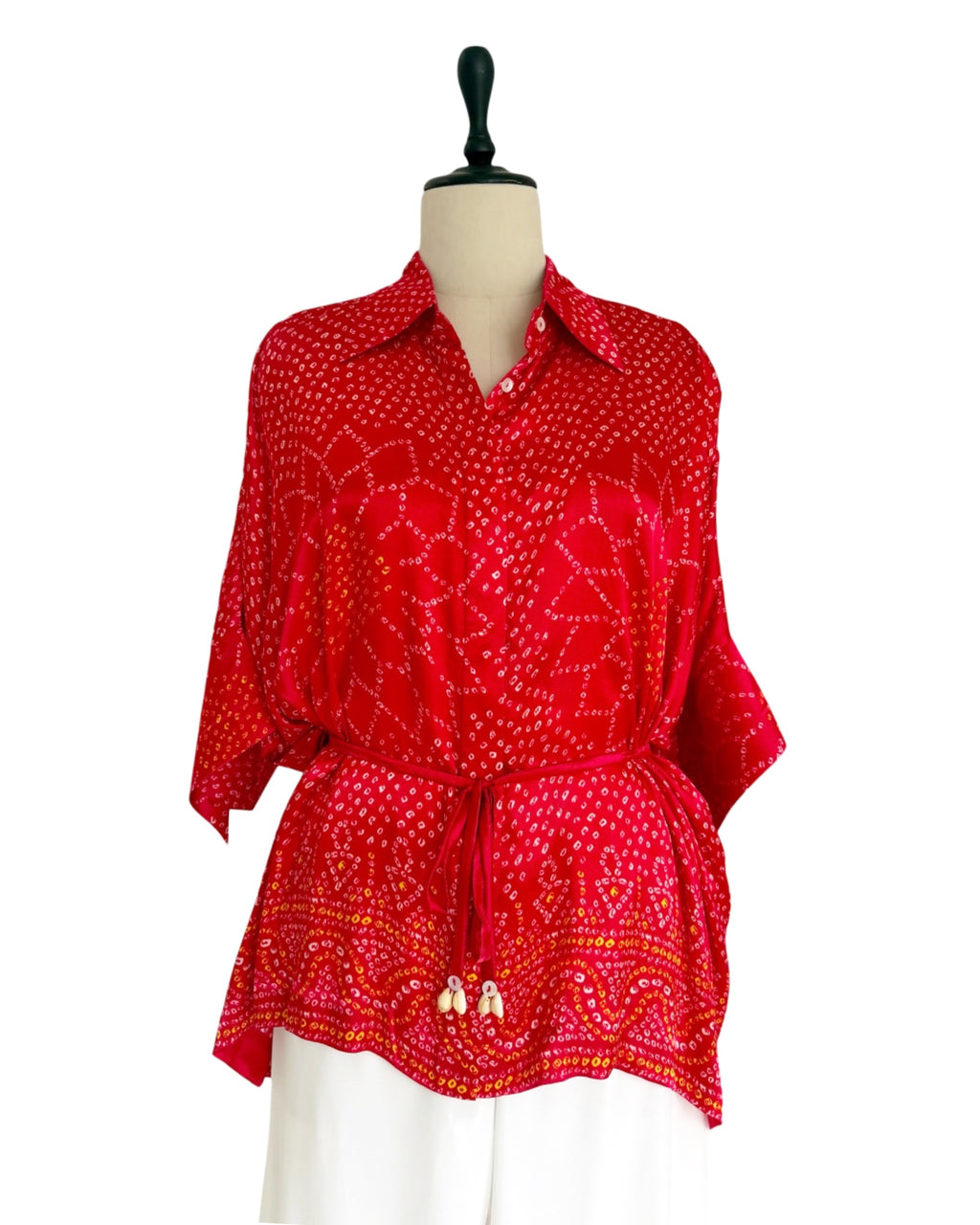 Shirt Kimono Bandhej - Red