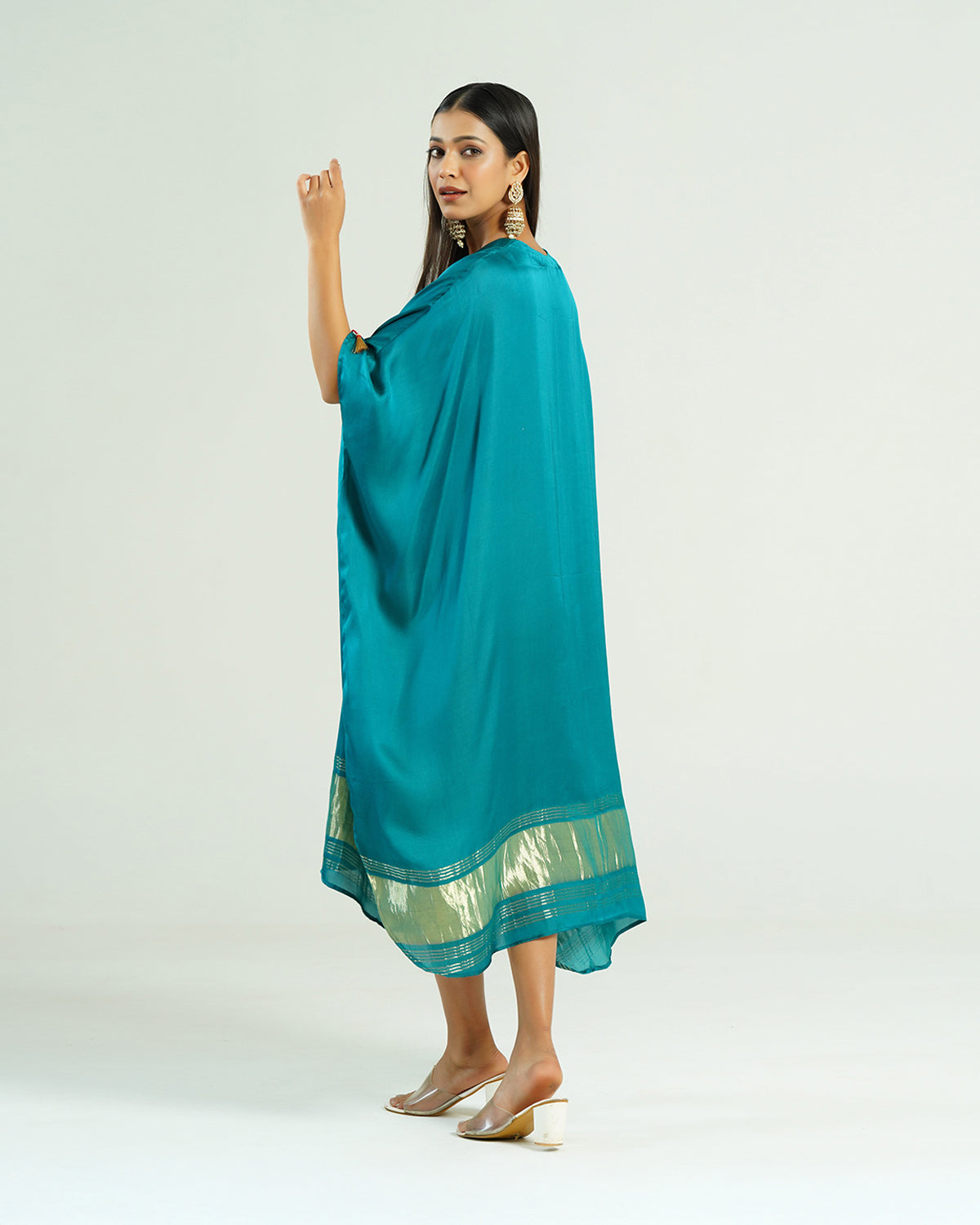 Kaftan Kutch - Aquamarine/ Gold