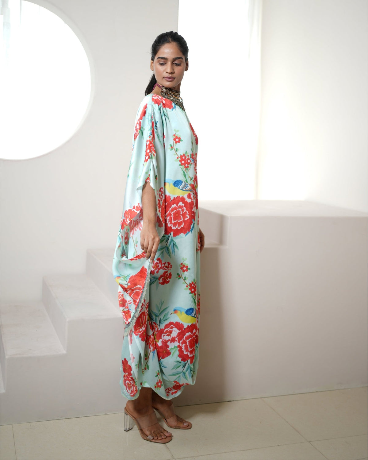 Dress Floral - Powder Blue / Multicolours - Mayura Kumar