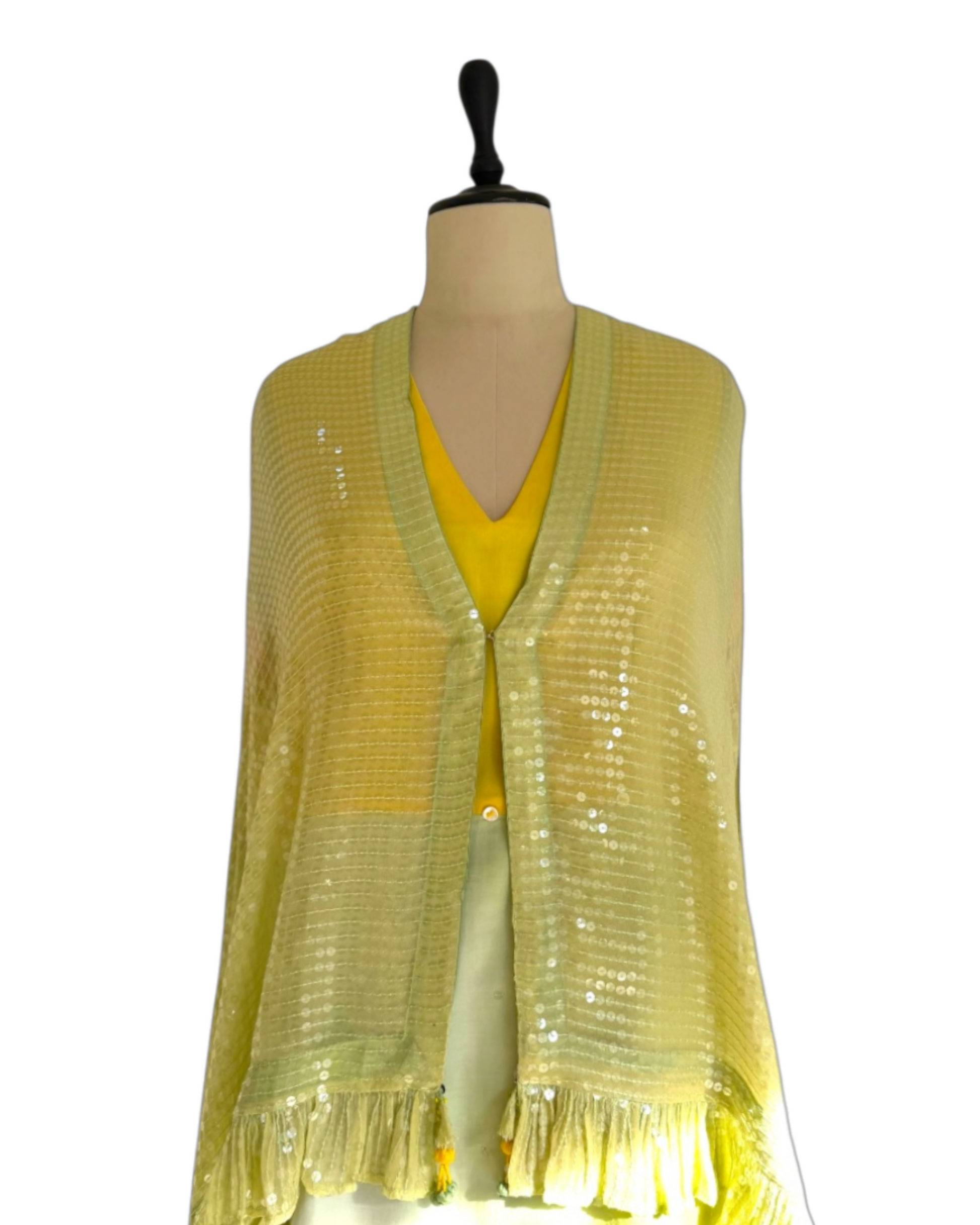 Kurta Set Floral - Green / Lemon