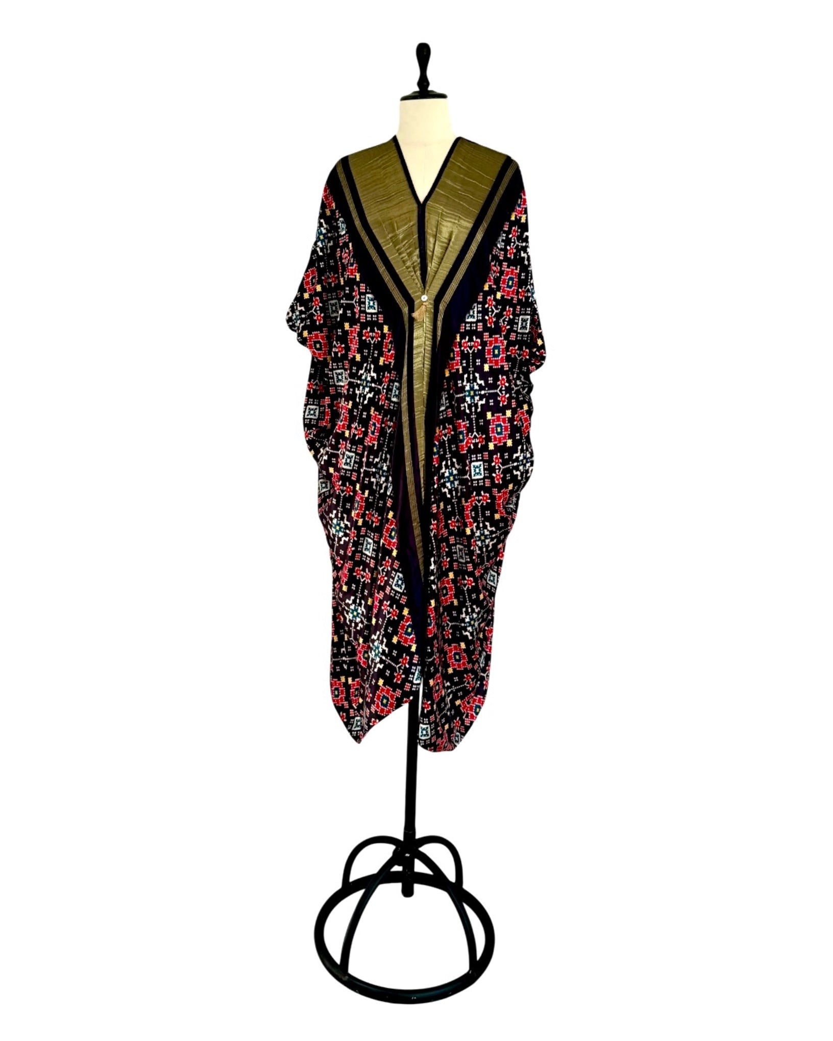 Kaftan Patola - Black /Gold