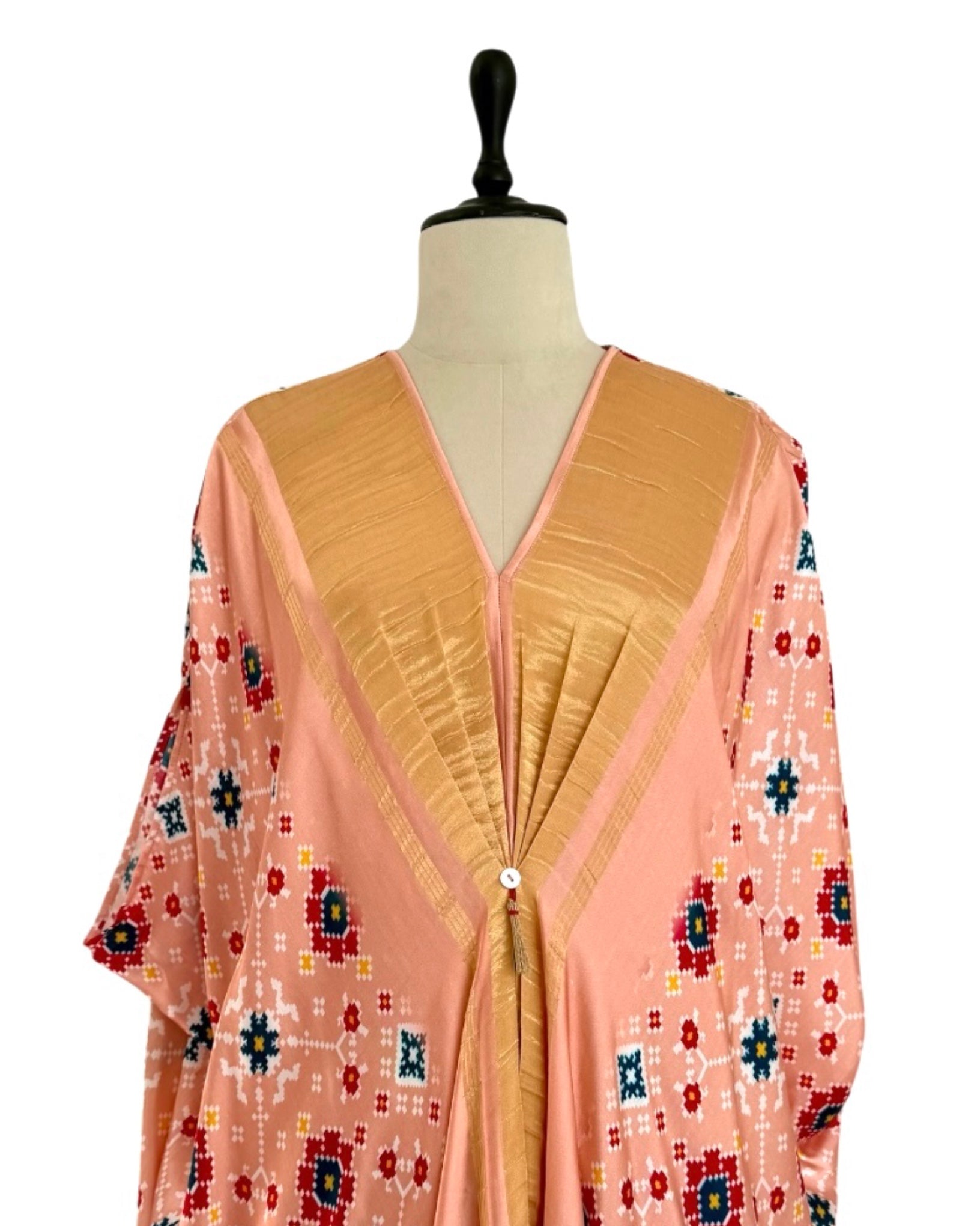 Kaftan Patola - Blush Pink /Gold