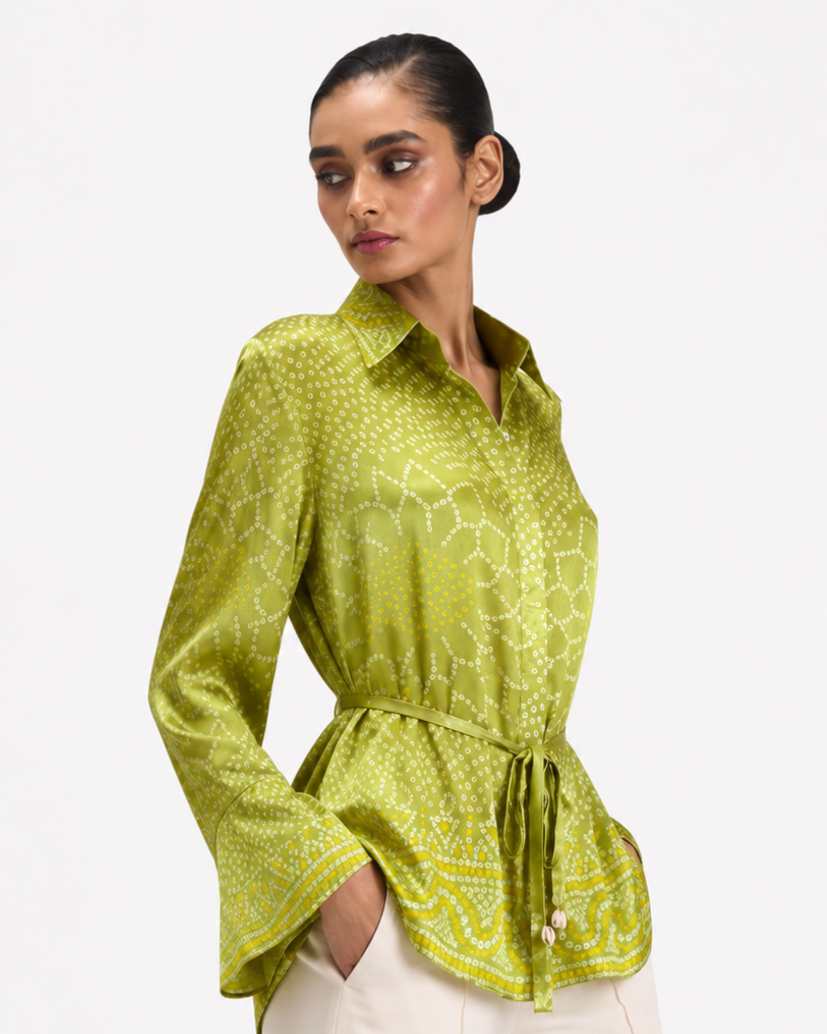 Shirt Bandhej - Fresh Green